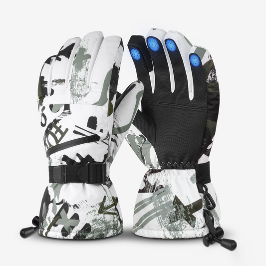 Atercel CSG01 Ski Gloves - Graffiti Green
