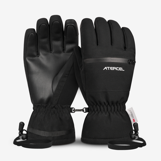 Atercel CSG03 Waterproof Ski Gloves - Black