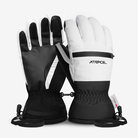 Atercel CSG03 Waterproof Ski Gloves - White