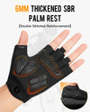 ATERCEL Cycling Gloves Half Finger for Men Women - Cycling Gloves MTB Gloves with SBR Padding for Cycling, MTB, Fitness