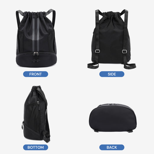 Atercel XGB01M Drawstring Backpack - Black