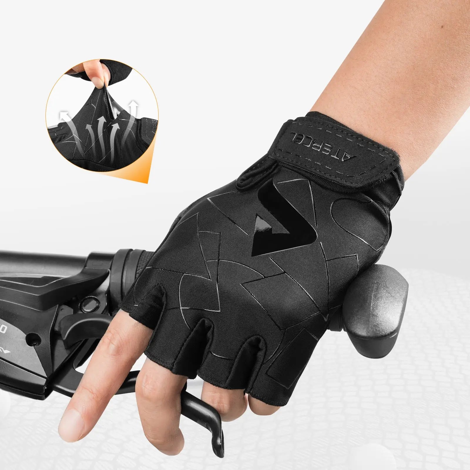 Atercel CCG01 Cycling Gloves - Black