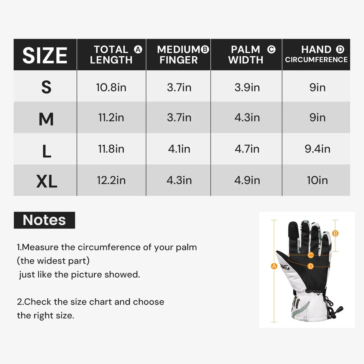 Atercel CSG01 Ski Gloves
