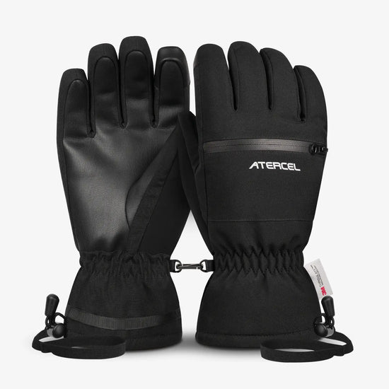 Atercel CSG03 Waterproof Ski Gloves - Black
