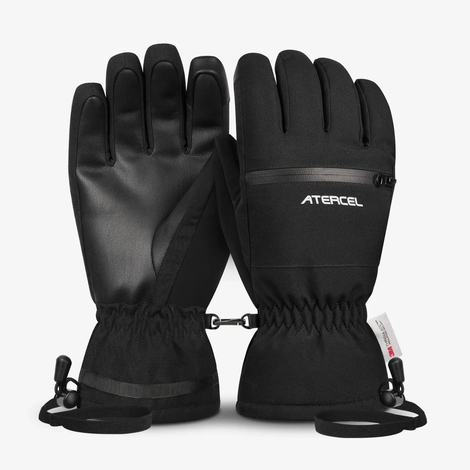Atercel CSG03 Waterproof Ski Gloves - Black