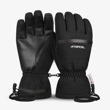Atercel CSG03 Waterproof Ski Gloves - Black