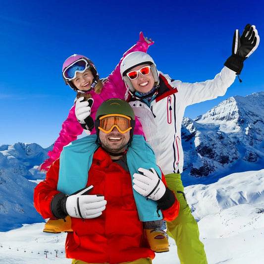 Atercel CSG03 Waterproof Ski Gloves - White