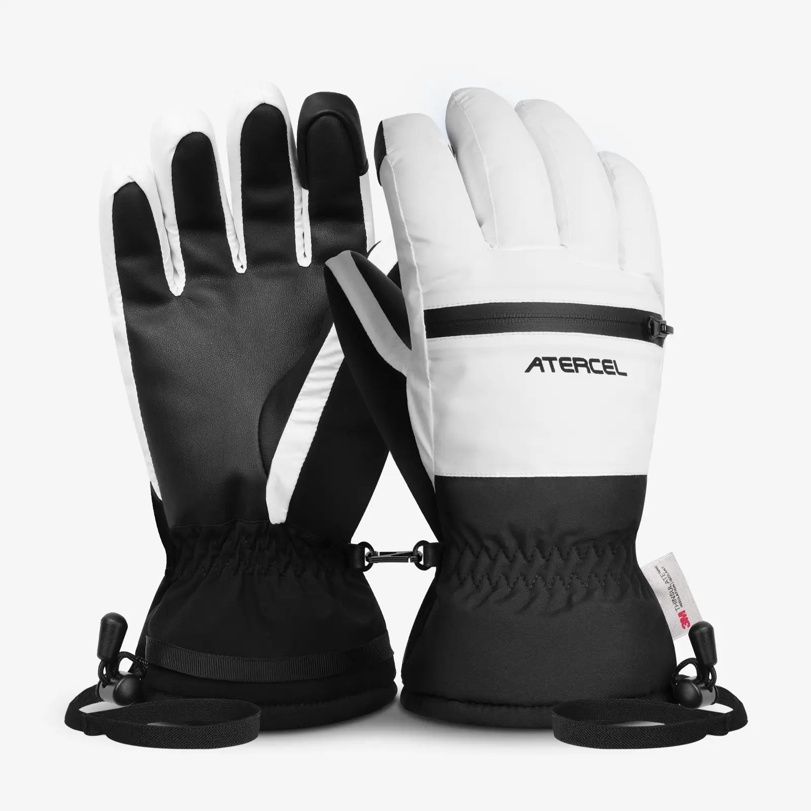 Atercel CSG03 Waterproof Ski Gloves - White