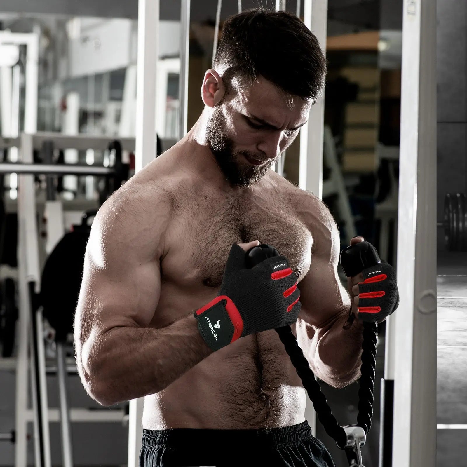 Atercel CWG02 Workout Gloves - Red
