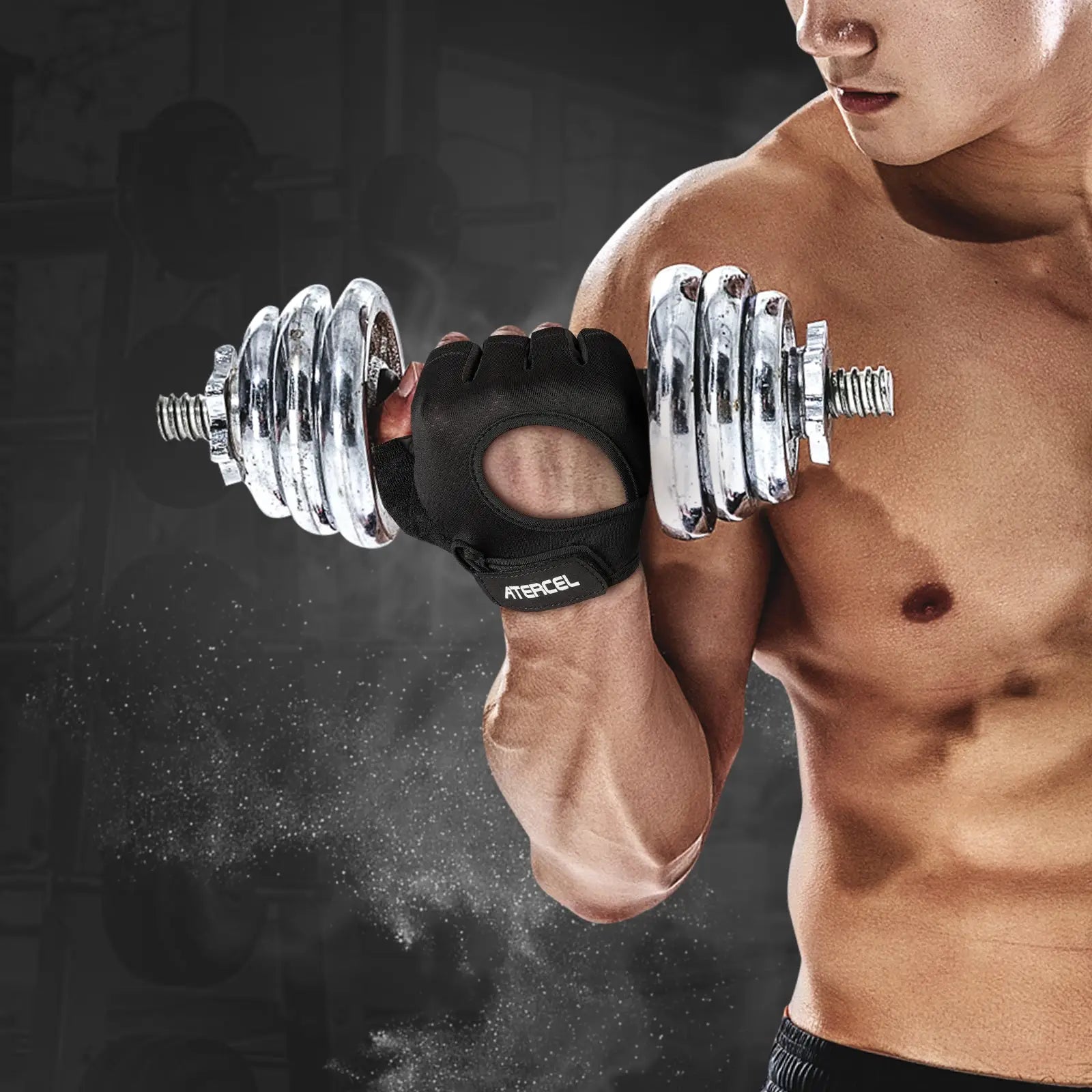 Atercel CWG03 Weight Lifting Gloves - Black