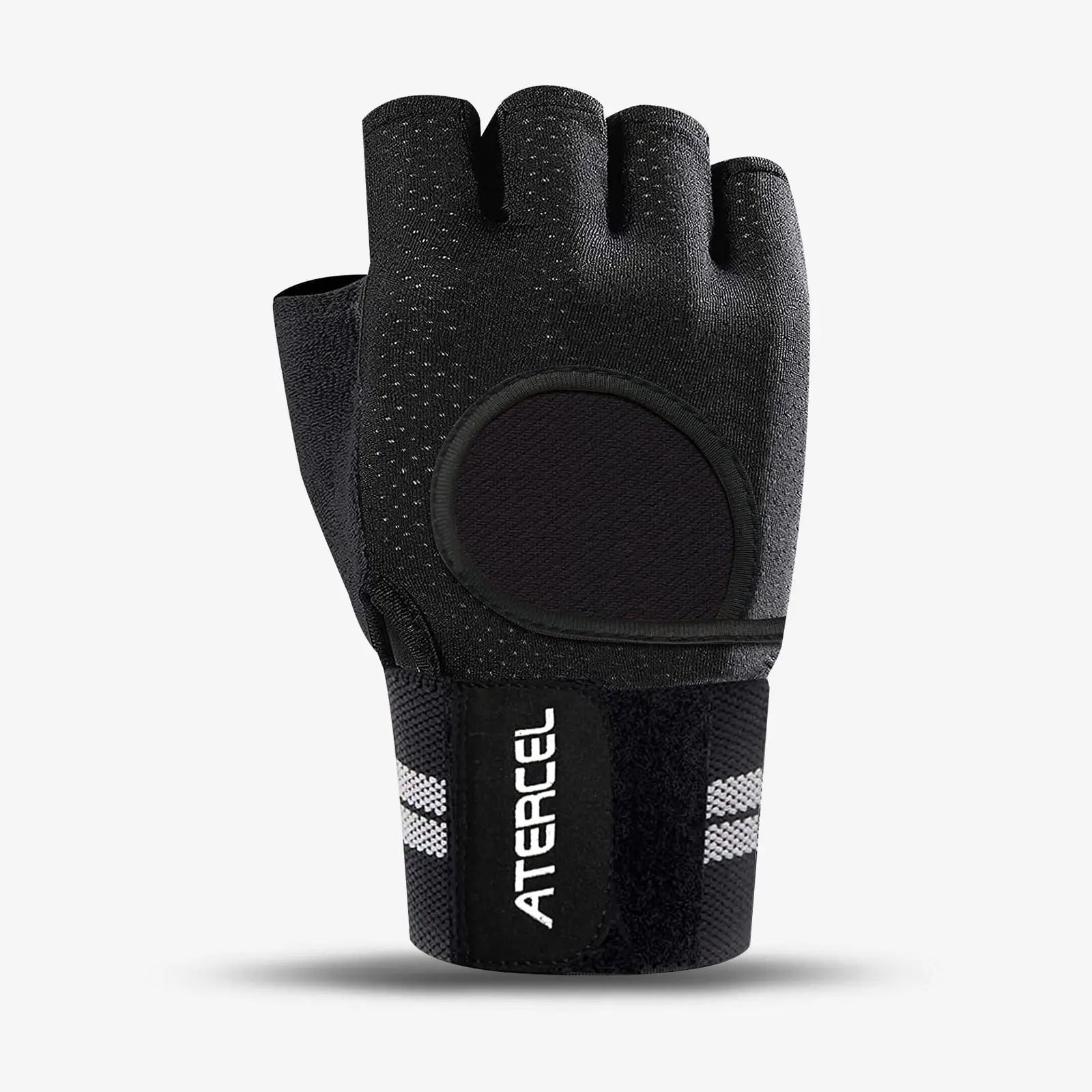 Atercel CWG04 Wristwrap Workout Gloves - Black