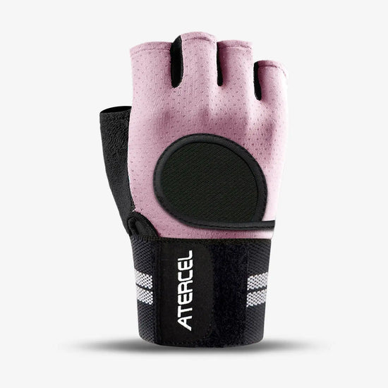 Atercel CWG04 Wristwrap Workout Gloves - Pink
