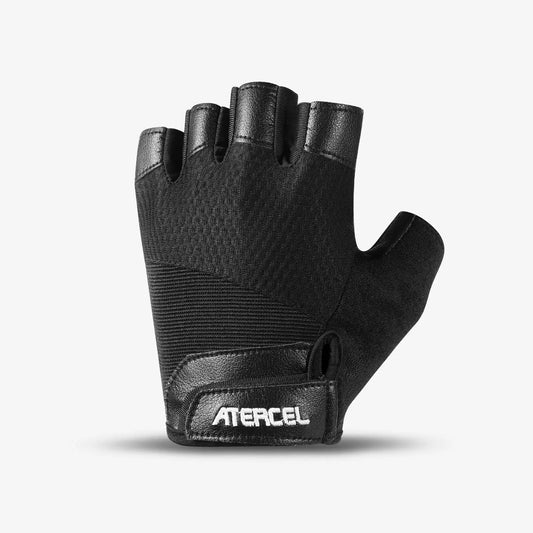 Atercel CWG22 Premium Leather Workout Gloves - Black