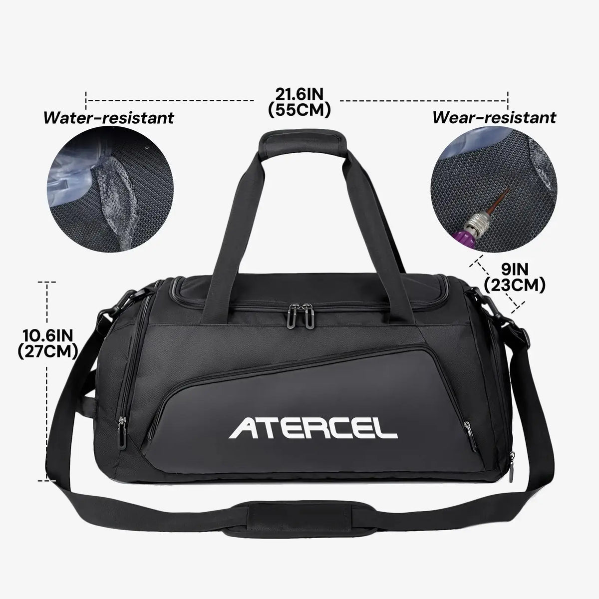 Atercel Gym Bag - Black