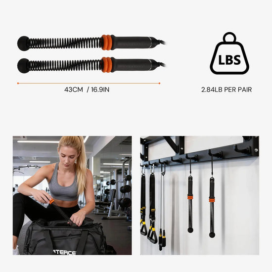 Atercel TRBR01 Ropeless Battle Ropes - Black
