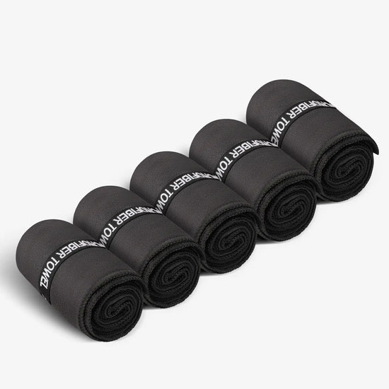 Atercel TST01B Quick-Dry Workout Towels - Black