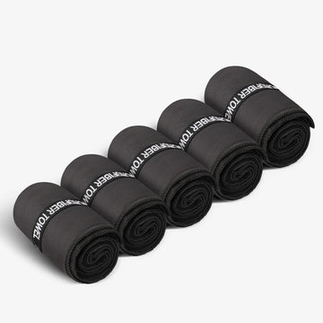 Atercel TST01B Quick-Dry Workout Towels - Black