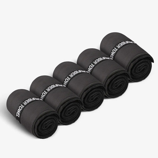 Atercel TST01B Quick-Dry Workout Towels - Black