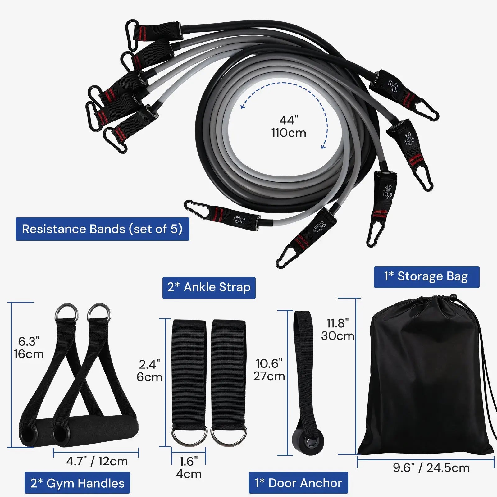 Atercel TWP01 Resistance Bands with Handles