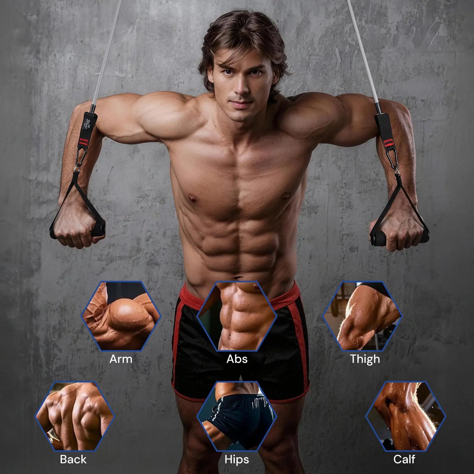 Atercel TWP01 Resistance Bands with Handles