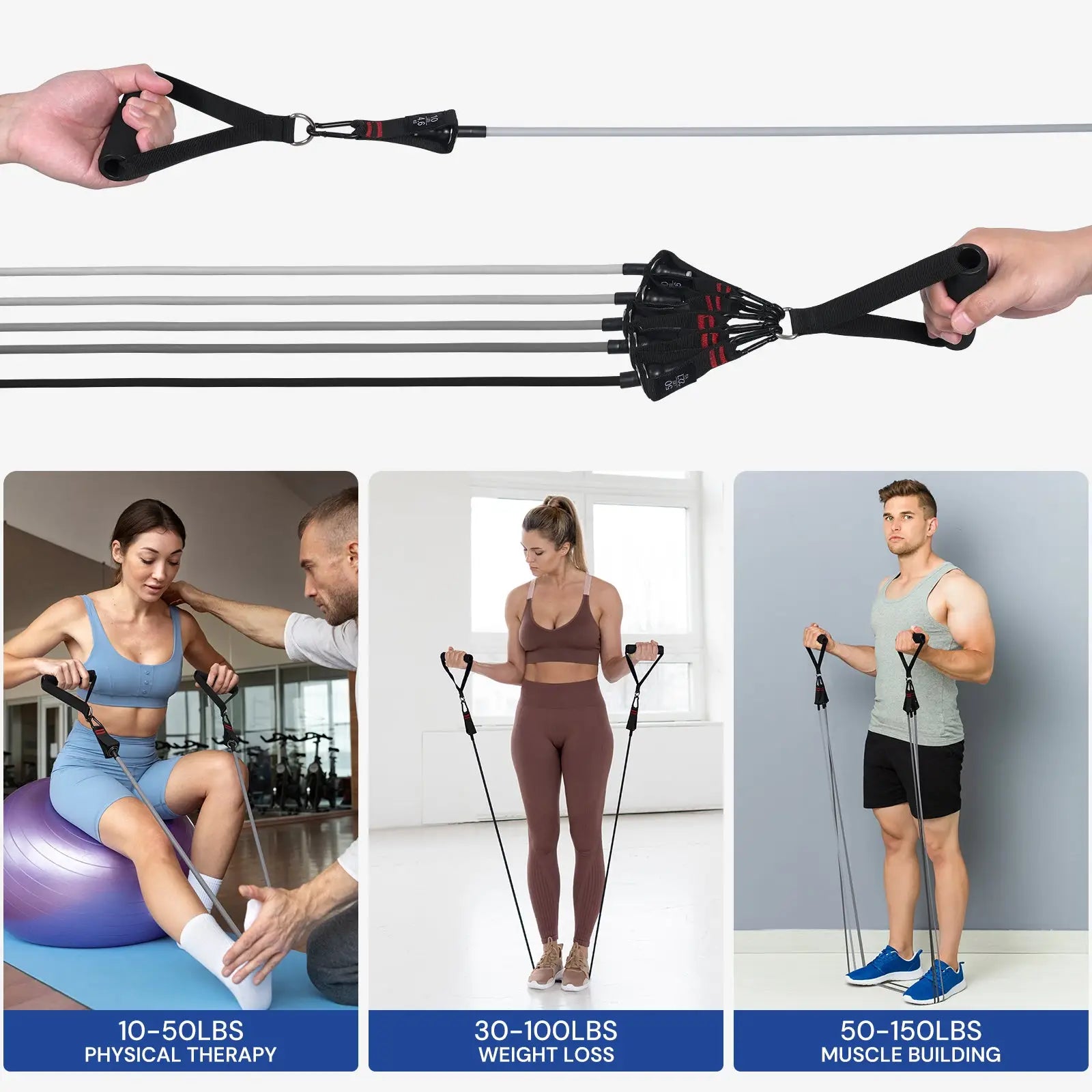 Atercel TWP01 Resistance Bands with Handles