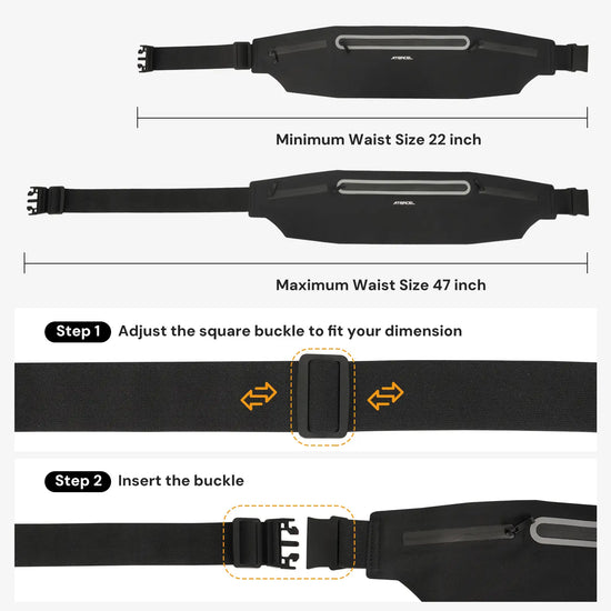 Atercel XGB01R Running Belt - Black